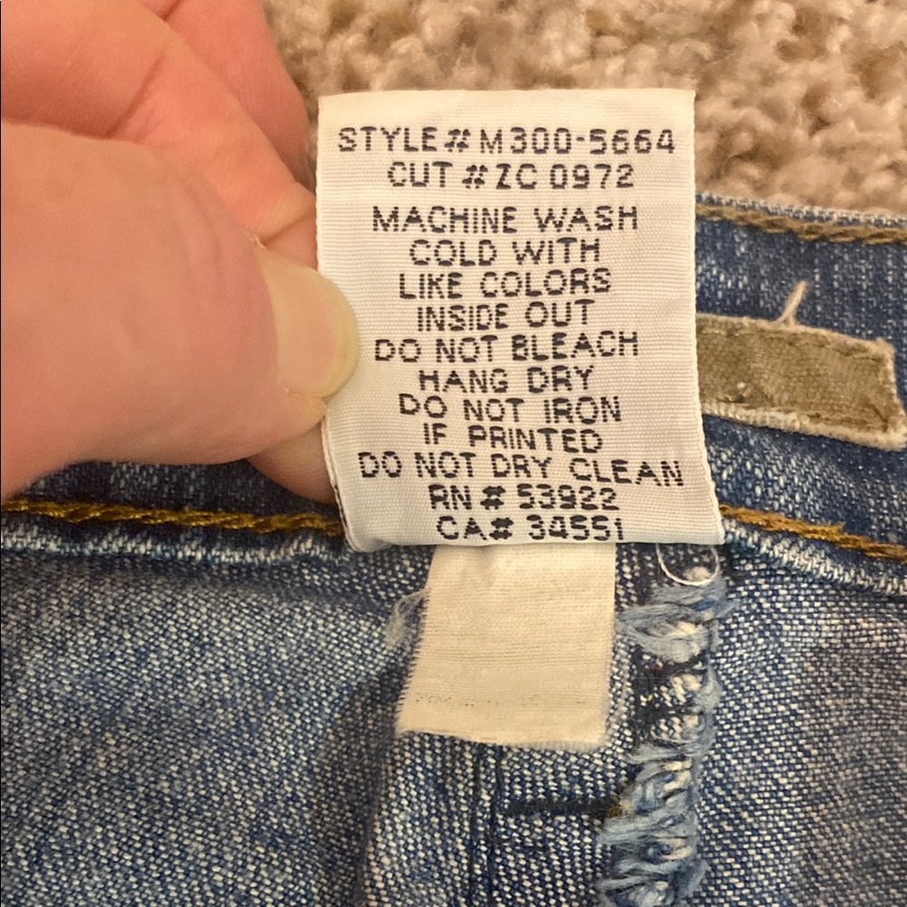 Z. Cavaricci Ladies Blue Straight Jeans w/Beading & Paint#M300-5664 Cut#CZ 0972 - Picture 16 of 16